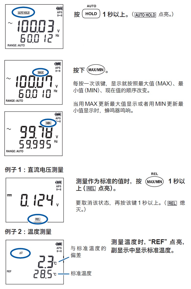 萬用表的AUTO HOLD便捷功能