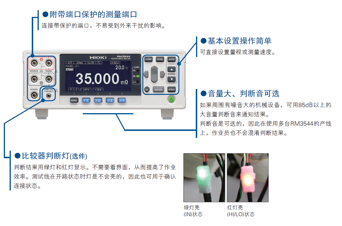 微電阻計RM3544優(yōu)點